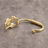 joymiao Gold Bracelet for Women Trendy Chunky Thick Gold Bangles Bracelet