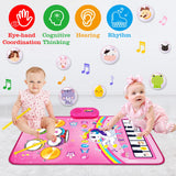 Toys for 1 Year Old Girl Gifts: 3 in 1 Baby Music Mat Toddler Toys Age 1-2