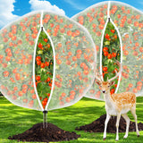 8FT x 8FT Fruit Tree Netting with Zipper and Drawcord, 2Pcs Garden Plant Net Pest Barrier Bag, Insect Bird Mesh Netting Cover for Protect Vegetables Flower Blueberry