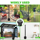 Cigarette Butt Disposal Outdoor, Standing Ashtrays for Outside Patio Stainless Steel Outdoor Ashtray Cigarette Butt Container, 7" Diameter x 46" H