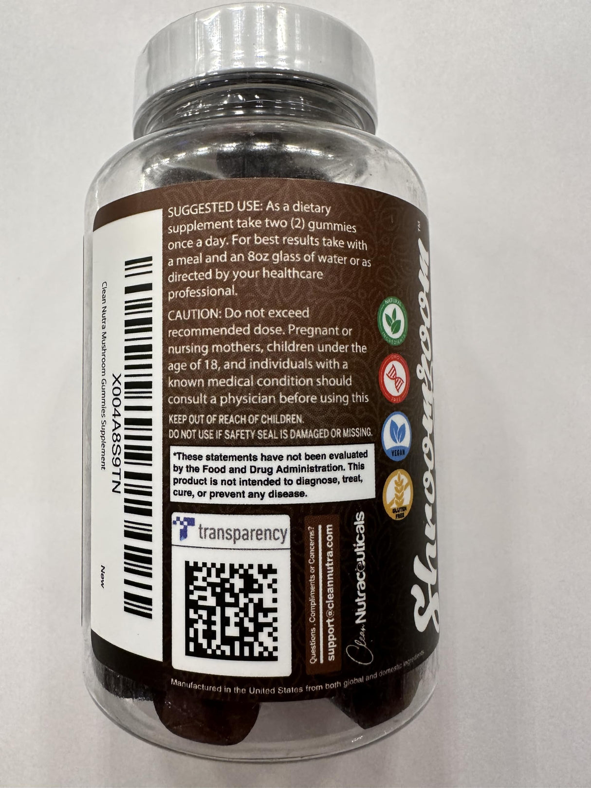 15in1 Mushroom Gummies with Lion's Mane Turkey Tail Cordyceps Reishi Chaga Sweet Toot Maitake Meshima Poria Cocos Shiitake Tremella, Oyster Agaricus Mushrooms for Men and Women Supplement - 2Pack