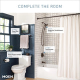 Moen Engage Magnetix Mediterranean Bronze 3.5-Inch Six-Function Detachable Handheld Showerhead with Magnetic Docking System, 26100BRB