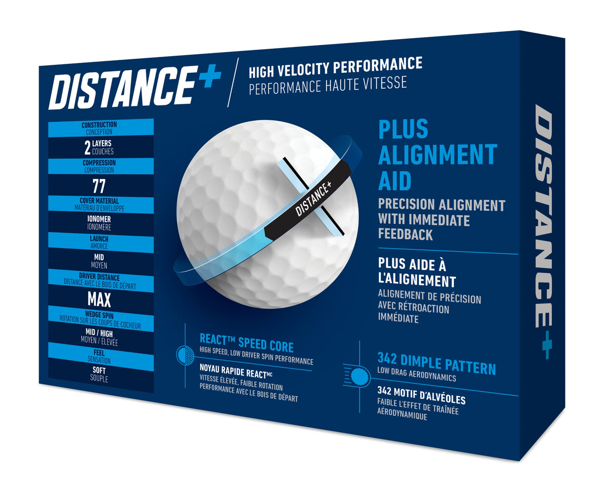 TaylorMade Golf 2021 Distance + Golf Balls White One Dozen