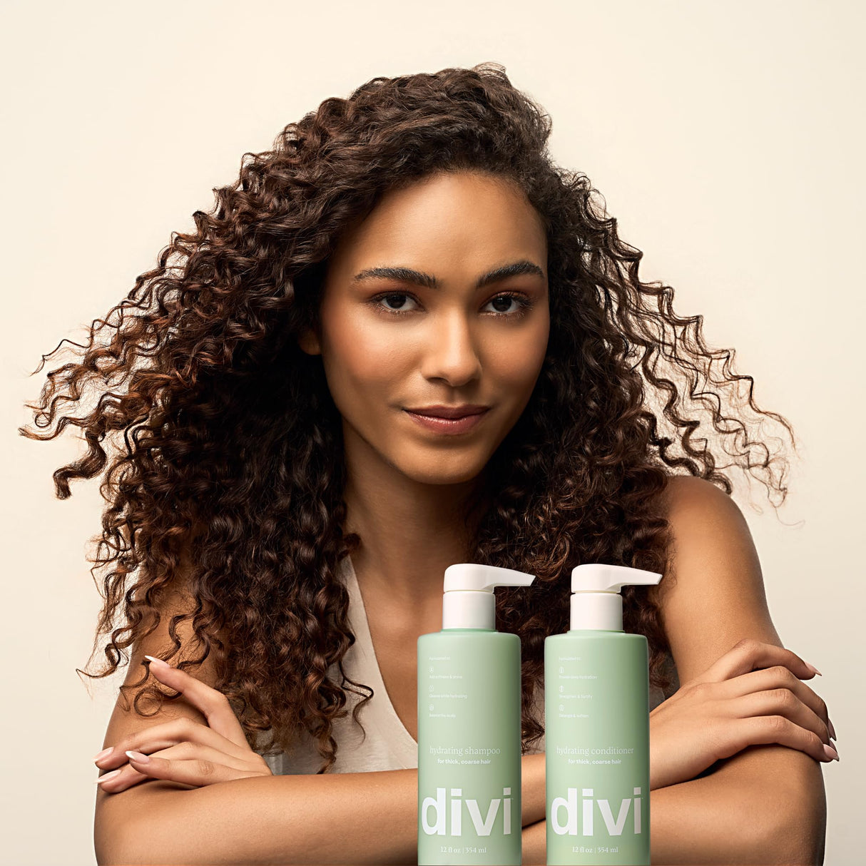 divi Hydrating Shampoo and Conditioner Set for Women and Men - Gently Cleanses, Removes Scalp Buildup, Hydrates, and Nourishes Hair, Strengthens All Hair Types, Vegan, Cruelty-Free, 2 x 12 Fl Oz