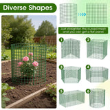 10 Pack Plant Protectors from Animals | 30PCS 13"x13" Metal Wire Mesh Garden Plant Cages for Gardening Supplies | Chicken Wire Cloche Plant Protectors for Rabbits Chickens Ducks