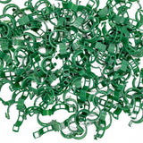 Piteno® 300Pcs Tomato Clips, Plastic Trellis Clips, Plant Support Clips, Grape Vine Tomato Vine Vegetables Plants Garden Support Clips to Grow Upright Makes Plants Healthier (Green)