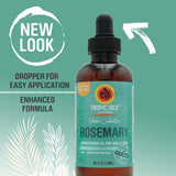 Herbal Collection Jamaican Black Castor Oil (Rosemary) 4oz | Revitalizing & Nourishing Oil for Hair, Skin & Scalp | Promotes Hair Growth, Stimulates Scalp & Adds Shine | Paraben-Free & Cruelty-Free