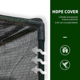 Outsunny 8' x 4' x 6' Crop Cage with Zippered Doors Vegetable Garden, Black