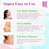 Brazilian Belle Cold Firming Gel - Skin Tightening & Anti Cellulite Cream with Caffeine - Advanced Skin Firming & Body Firming Gel for Loose & Sagging Skin - Suitable for All Skin Types