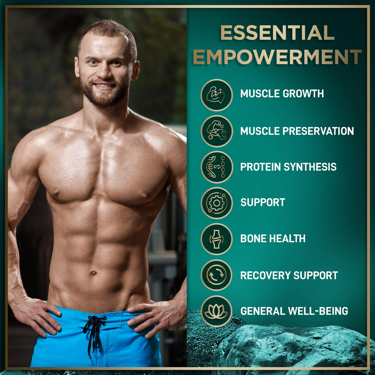 WILD FUEL HMB 1,000mg Per Serving, 90 Servings - Vitamin D3, Calcium Beta-Hydroxy Beta-Methylbutyrate HMB Supplements for Men & Women - Muscle Growth, Strength, Fast Workout Recovery - 180 Capsules