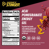 Honey Stinger Organic Acai Pomegranate Energy Gel, Gluten Free & Caffeine Free, for Exercise, Running and Performance, Sports Nutrition for Home & Gym, Pre and Mid Workout, 24 Pack, 26.4 Ounce
