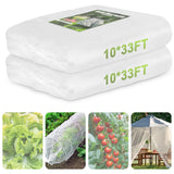 RIFNY Garden Netting for Raised Beds Garden Protection Plant, 2 Pcs 10x33Ft