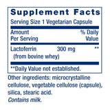 Life Extension Lactoferrin Caps, Healthy Immune Response, GI Support, Vision Health, Gluten-Free, Non-GMO, 1-Daily, Vegetarian, 60 Capsules