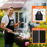 ROMANTICIST 26pcs Stainless Steel Grill Tool Set, Heavy Duty BBQ Grilling Accessories Gifts for Men Dad, Non-Slip Grill Utensils Kit with Apron, Thermometer, Mats in Aluminum Case for Christmas Silver