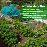 Garden Barrier Netting, Plant Covers 10x33ft Extra Fine Mesh 30% Green Sunblock Shade Cloth Mesh Protection Netting for Vegetable Fruits Flowers Crops Row Cover Raised Bed Screen Against Birds Animal