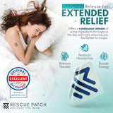 Rescue Patch - Recovery Patch, Drinking Patches for After Party Relief, Natural Party Recovery Patches for Hydration and Energy Support, All-Natural Ingredients and Vegan (1, 12, Count)