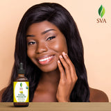 SVA Evening Primrose Oil Organic - 4 Fl Oz – 100% Natural Cold Pressed Organic Evening Primrose Oil - for Face, Skin Care, Hair Care, Scalp Massage & Body Massage – Carrier Oil with Dropper