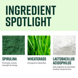 Vibrant Health, Green Vibrance, Superfoods Powder with 70+ Plant-Based Whole Foods & 25 Billion Probiotics Per Serving, Blueberry Lemon, 25 Servings