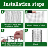 Adnee 10 Packs Wire Plant Protector from Animals - 20" H X 12" D Metal Mesh Plant Cage Covers - Sturdy Garden Bunny Barricades Chicken Wire Cloche for Plants Shrubs Vegetables Flowers
