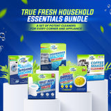 True Fresh Washing Machine Cleaner Tablets – 25-Pack Deep Cleaning for Front Loader, Top Load & HE Washers – Helps Remove Odor-Causing Residues, Pet Hair & Hard Water Buildup – Septic Safe