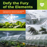 MTYIK 8x25 ft Greenhouse Plastic Sheeting, 6 Mil Green House Plastic Covering, Heavy Duty Greenhouse Cover Replacement, Thick Greenhouse Film