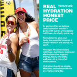 Venture Pal Sugar Free Electrolyte Powder Packets - Liquid Daily IV Drink Mix for Rapid Hydration & Party Recovery | 5 Vitamins & 7 Electrolytes| Keto Friendly | Non-GMO | Certified Vegan | 16 Sticks