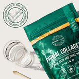 Primal Harvest Collagen Powder for Women or Men Primal Collagen Peptides Powder Type I & III, 10 Oz Collagen Protein Powder for Hair, Skin, Nails (Two Pack, Unflavored)