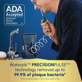 Waterpik Aquarius Water Flosser For Teeth Cleaning, Gums, Braces, Dental Care, Electric Power With 10 Settings, 7 Tips For Multiple Users And Needs, ADA Accepted, Blue WP-663, Packaging May Vary