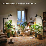 SANSI Grow Lights for Indoor Plants, 32W Plant Lights for Indoor Growing, Full Spectrum Dimmable 39-65 Inches High PPFD Standing Grow Light with PAR25 32W Bulb Remote Control Auto On/Off Timer