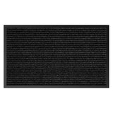Commercial Floor Mat Non-Slip Waterproof, 60"x36" Front Door Mat for High Traffic Areas, Easy Clean Low Profile Durable Rug, for Entryway, Indoor/Outdoor, Office, Industrial, Garage, Black