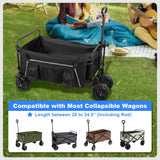 Collapsible Wagon Side Pocket, Folding Wagon Cart Storage Bag