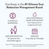 ScarAway Silicone Scar Gel, Helps Improve Size, Color & Texture of Hypertrophic & Keloid Scars from Injury, Burns & Surgery, Water Resistant, 20g (0.7 Oz)