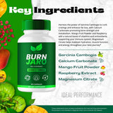 Burn Jaro, BurnJaro Pills, Burn Jarrow Pink Salt, Official BurnJaro Supplement Capsules, Bern Jarrow Advanced Formula Achieve Results, All Natural Energy Cleanse & Detox Support Reviews (60 Capsules)