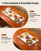 42"x16" Warming Mat for Food Extra Large, Extendable Food Warming Mat, Electric Warming Tray for Buffets Party with 7 Adjustable Temperature, 6 Timer, Silicone Food Warmer for Parties Home Countertop