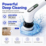 Highyes Electric Spin Scrubber for Bathroom