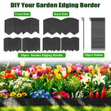 Vashly 20Ft Garden Edging 5.9 in Tall Landscape Edging 20 Pcs Garden Border
