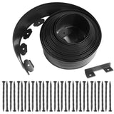 LXS Landscape Edging No Dig [Extra 4 inch Tall] 33FT Garden Edging with 30 Spikes, Landscape Edging Border for Landscaping, Lawn, Flower Beds, Grass, Yard (4inch 33ft)