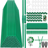 Tetutor 337 PCS Garden Stakes, Fiberglass Tomato Stakes, Garden Sticks