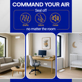SEAL360 Magnetic Vent Covers (3-Pack), Pockets for Complete Seal, 5.5" X 12" (White) for Floor, Wall, or Ceiling Vents and Air Registers, for RV, Home HVAC and AC Vents, Vent Not Included