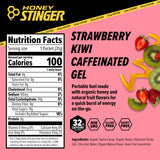 Honey Stinger Organic Strawberry Kiwi Energy Gel, Caffeinated & Gluten Free, for Exercise, Running and Performance, Sports Nutrition for Home & Gym, Pre and Mid Workout, 12 Pack, 13.2 Ounce