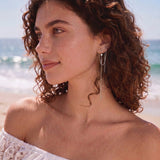 SLUYNZ 925 Sterling Silver Star Long Dangle Earrings Chain for Women Teen Girls Line Dangle Earrings Tassel Threader Chain (A-Sterling Silver)