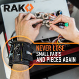 RAK Magnetic Wristband for Tools - Premium Tool Belt for Holding Screws Nails with Powerful Magnets, Birthday Gifts for Men, Cool Gadgets Stuff Gifts for Dad, Husband, Grandpa, Handyman, Him