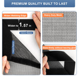METAONLY Fiberglass Magnetic Screen Door Mesh Fits 36" x 80" Door - Curtain Size 38" x 82", Works for Patio, Sliding Door, Keeps Bug Mosquito Out, Fresh Air Flow, Black