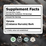 Herbsforever Organic Varuna Crataeva Nurvala Powder 230g Non-GMO, Vegan Extract for Bladder and Kidney Function Support, Promotes Natural Balance and Wellness