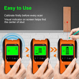 Stud Finder Wall Scanner, 5 in 1 Multi-function Upgraded Smart Stud Sensor, Wall Scanner with Battery for the Center& Edge of Metal, Studs and AC Wire, Pipe Locator for Walls