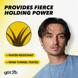 Got2B Glued Styling Spiking Hair Gel, 6 oz tubes - 2 + Travel 1.25 oz tube