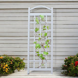 Dura-Trel Cambridge Wall Mounted Garden Vinyl Trellis, 28" x 75", White