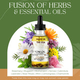 USA Made Yoni Oil, Restores pH Balance, Relieves Drynesss Mint Fresh Feminine Care Oil, Reduces Odor, All Natural, Herbal Yoni Blend Tea Tree, Mint, Lemongrass, Jasmine & Chamomile