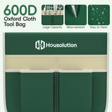 Housolution Garden Kneeler and Seat with Anti-Tipping Extendable Legs, Foldable and Portable Garden Stool with 2 Tool Bags, Thick Soft Kneeling Pad, Gardening Gifts for Women Men Seniors, Deep Green