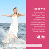 4Life Transfer Factor Belle Vie - Supports Women's Reproductive Health with Phytoestrogen Blend of Kudzu, Flax, and Red Clover - 60 Veggie Capsules